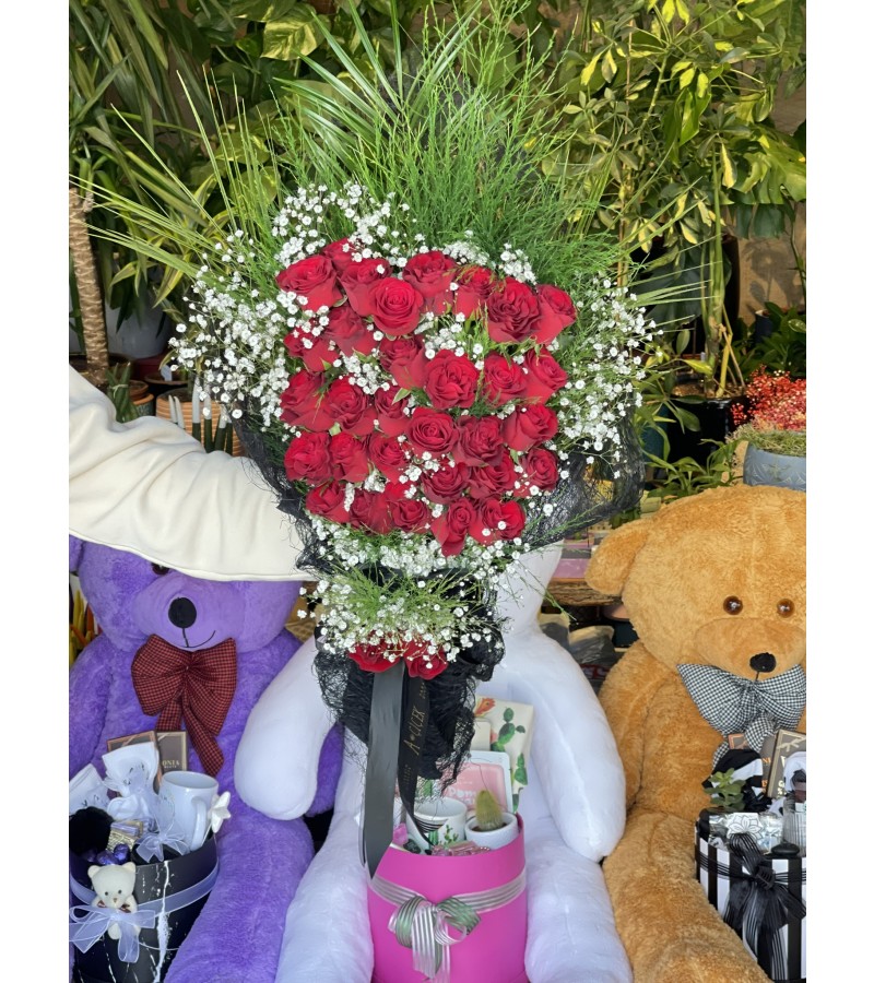 31 Kırmızı Güllü Buketimiz