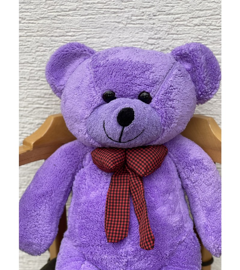 Mor 80 cm Peluş Ayıcık