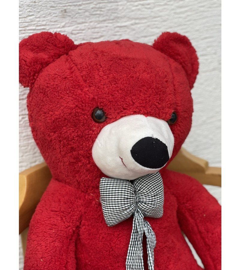 Kırmızı 80 cm Peluş Ayıcık