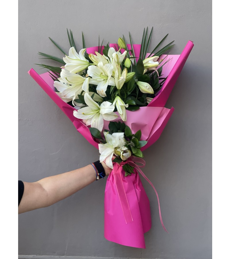 Mis Kokulu Kazablanka (Lilyum) Buketi