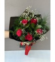5'Li Kırmızı Gül Buketi