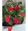 5'Li Kırmızı Gül Buketi