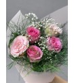 5'Li Pembe Gül Buketi