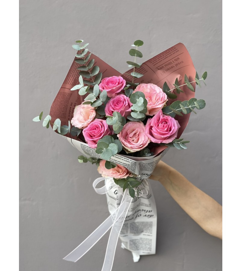 7'li Pembe Gül Buketimiz