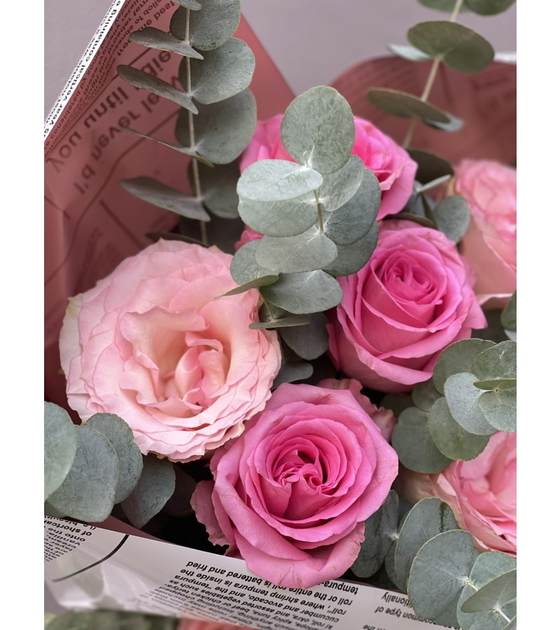 7'li Pembe Gül Buketimiz