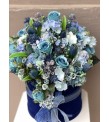 Kadife Kutuda Aquatic Harmony Yapay Çiçek Aranjmanımız