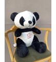 55 cm Fuşya İthal Oturan Panda