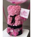 Pembe Konsept Balonlu, Çikolatalı Rose Teddy Bear