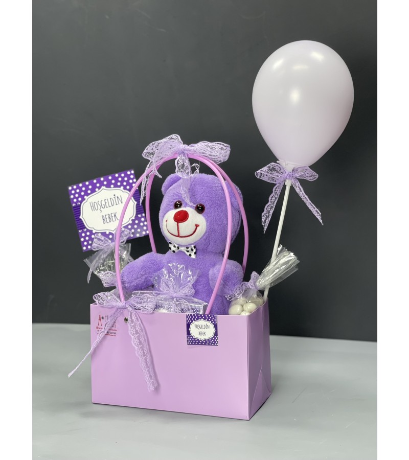 Lila Rüyası Hoş Geldin Bebek Çantası