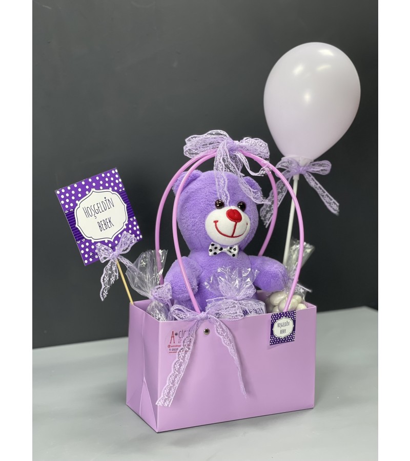Lila Rüyası Hoş Geldin Bebek Çantası