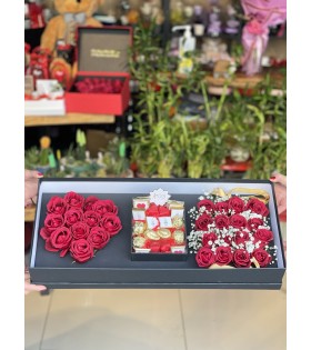 ENDLESS LOVE Aşk Dolu Çiçek&Çikolata Kutusu