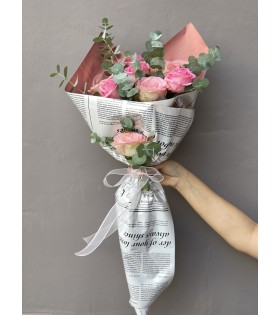 7'li Pembe Gül Buketimiz