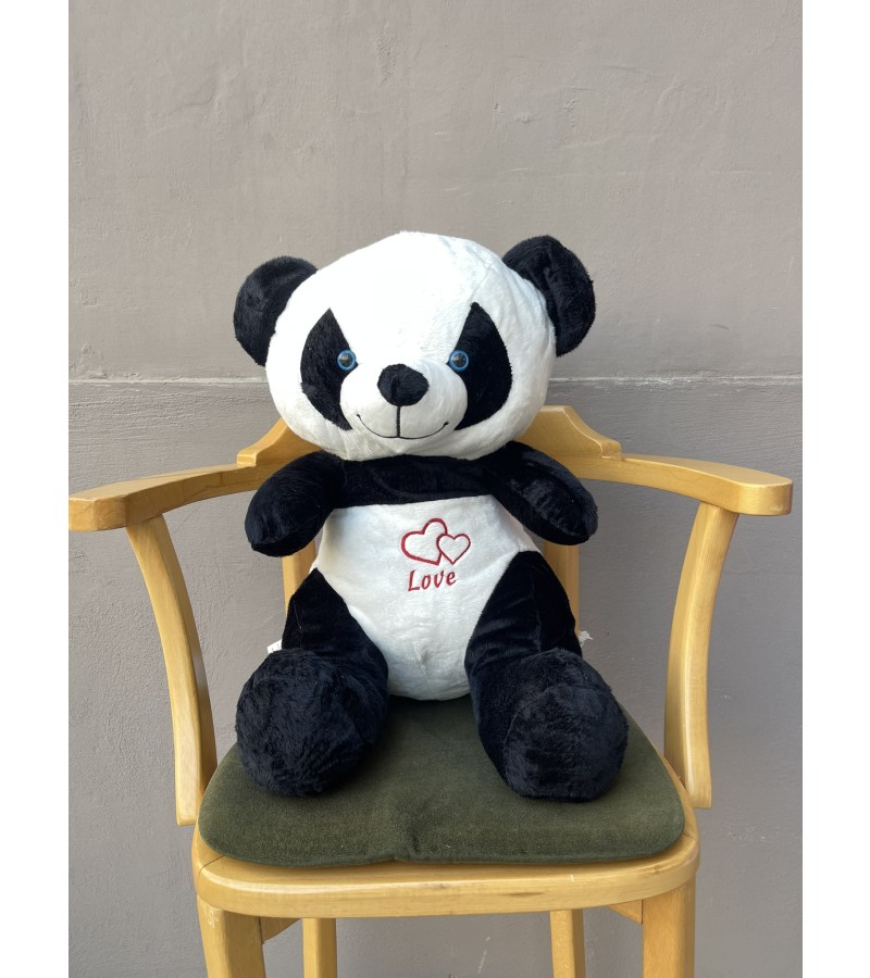 55 cm Fuşya İthal Oturan Panda