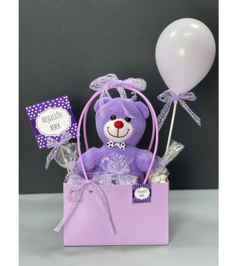 Lila Rüyası Hoş Geldin Bebek Çantası